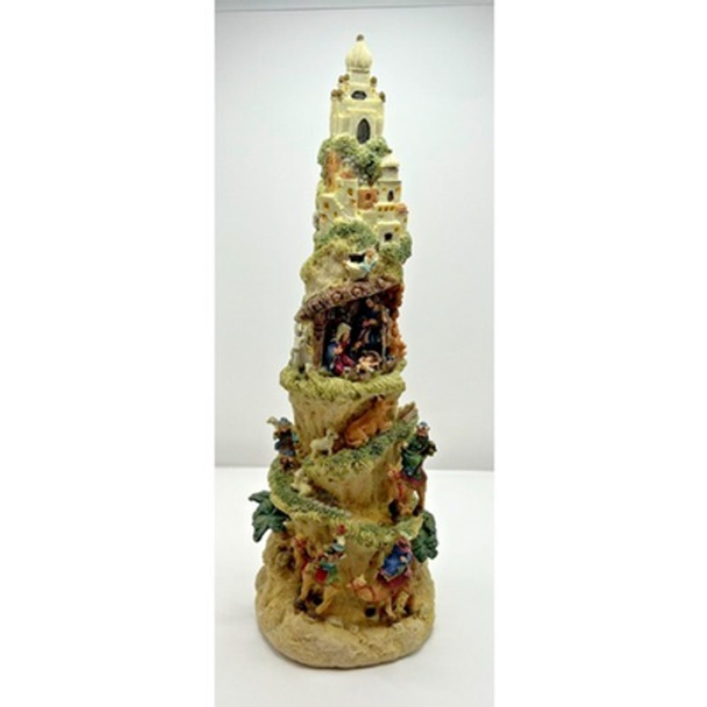 Christmas Nativity Tower Cedar Creek Collection Kirklands Baby Jesus Mary Joseph